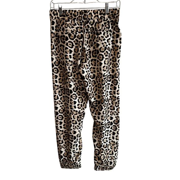 ATM Leopard Print Silk Pull on Pant Jogger XS - Picture 7 of 12